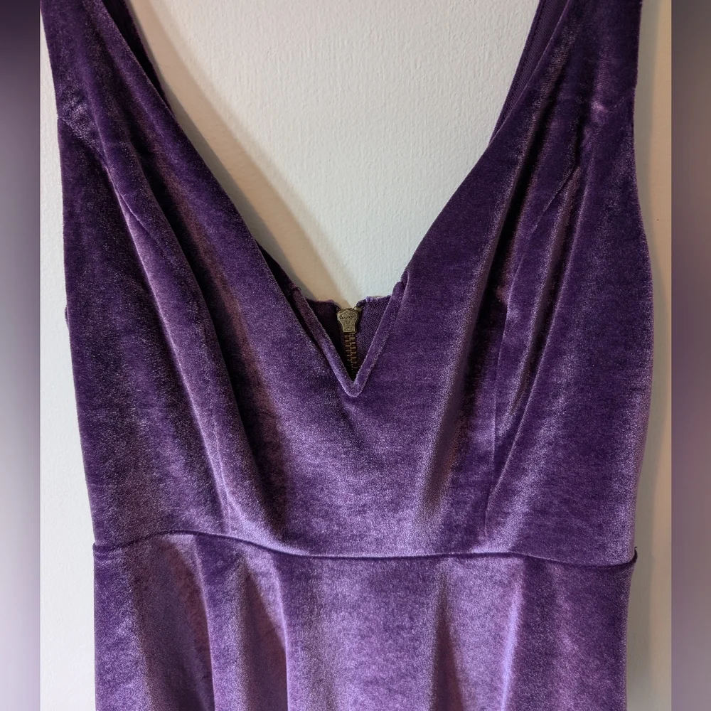 Urban Outfitters Elegant Purple Velvet Dress - Picture 3 of 6